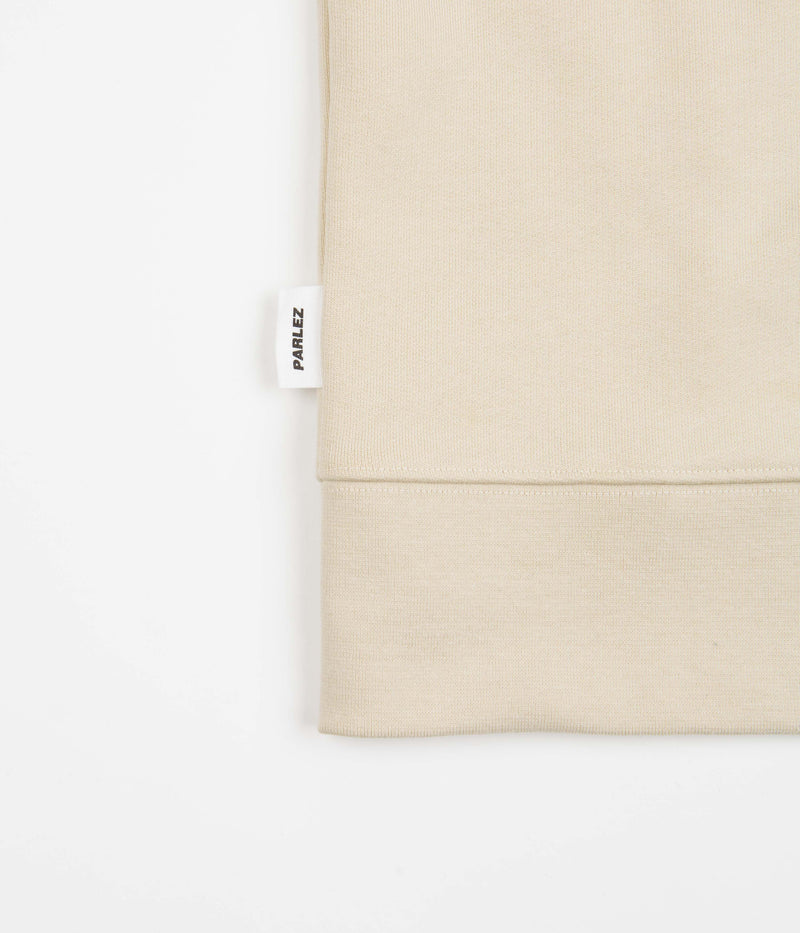 Parlez Aback Quarter Zip Sweatshirt in Ecru