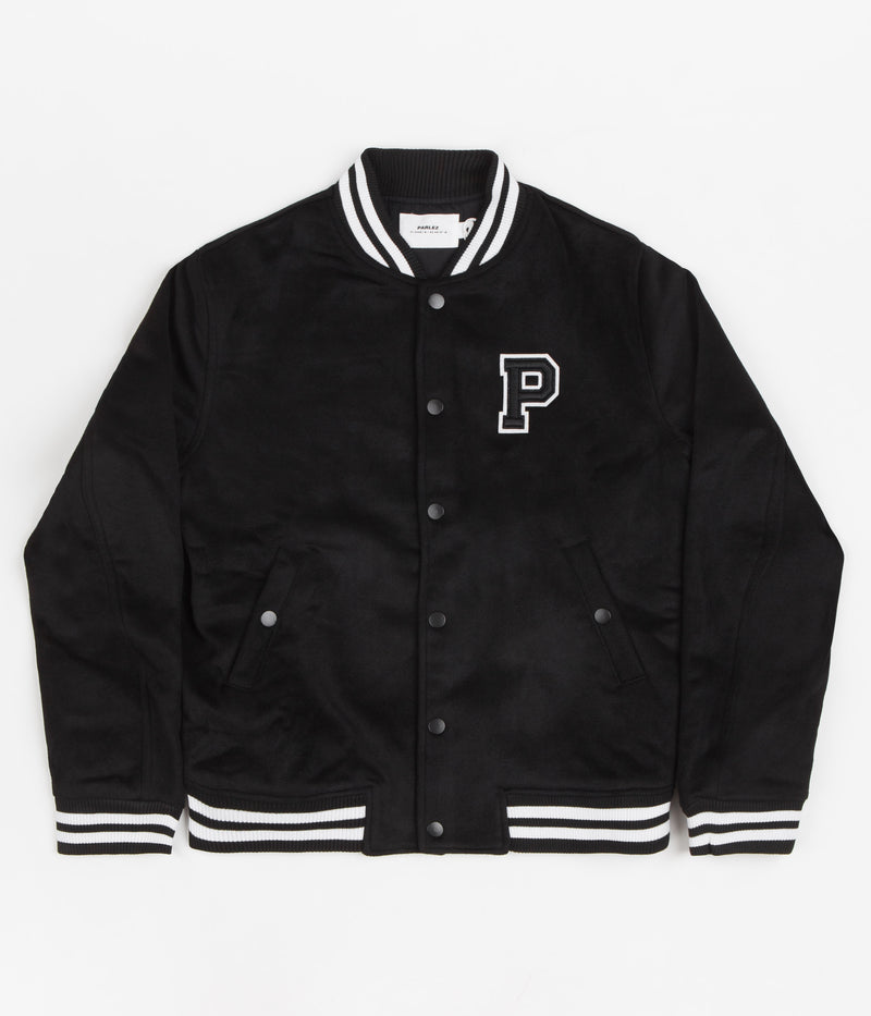 Parlez Bay Bomber College Jacket in Black