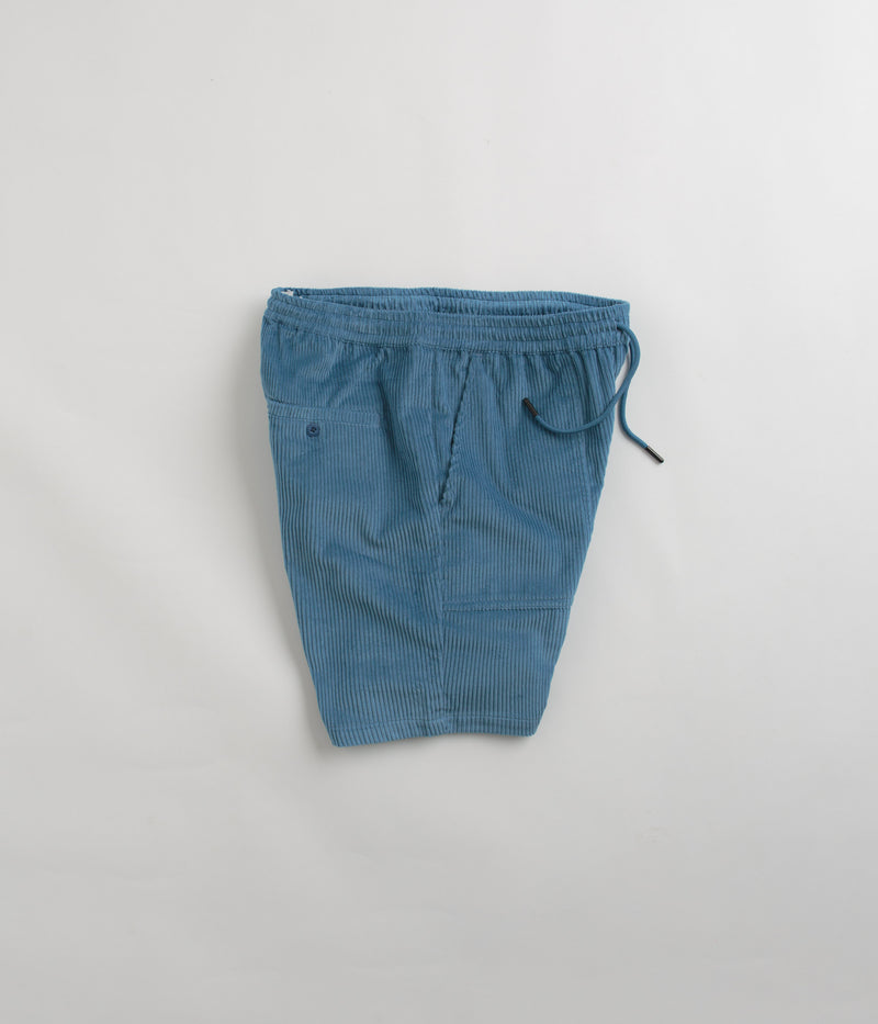 Parlez Campbell Cord Shorts in Dusty Blue