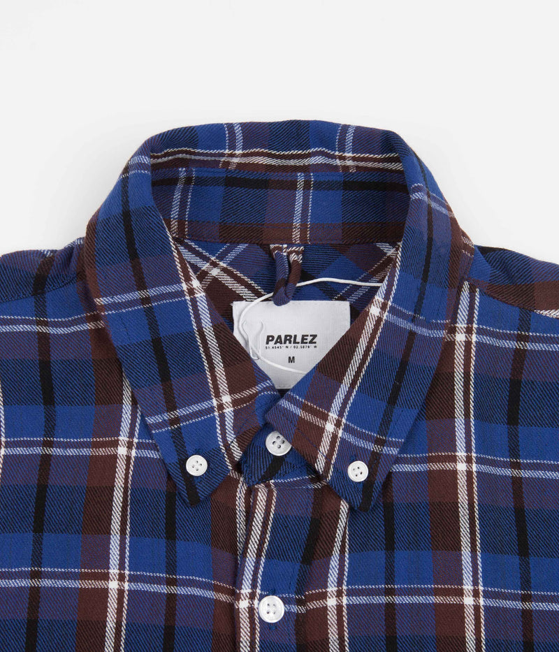 Parlez Carson Shirt in Navy Check