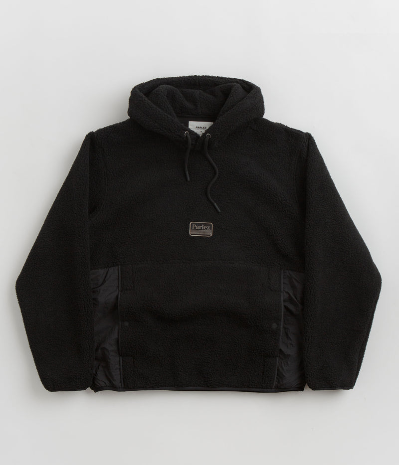Parlez Carval Fleece Hoodie in Black