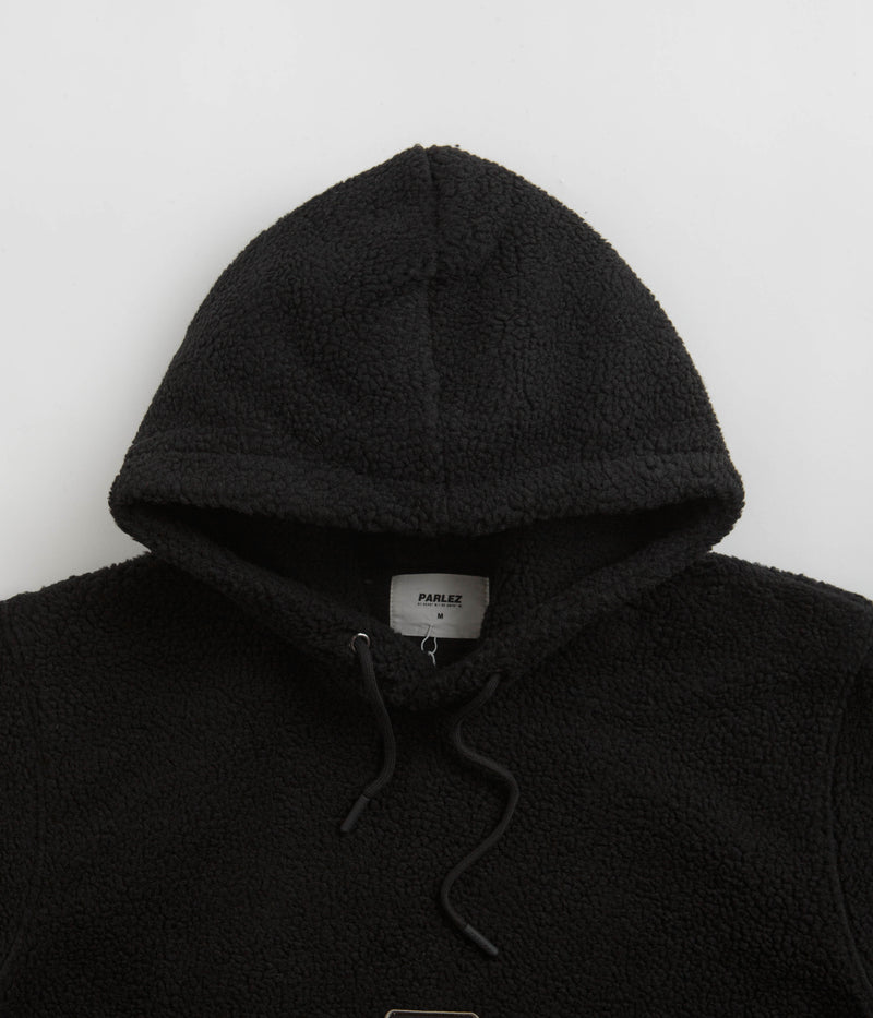 Parlez Carval Fleece Hoodie in Black