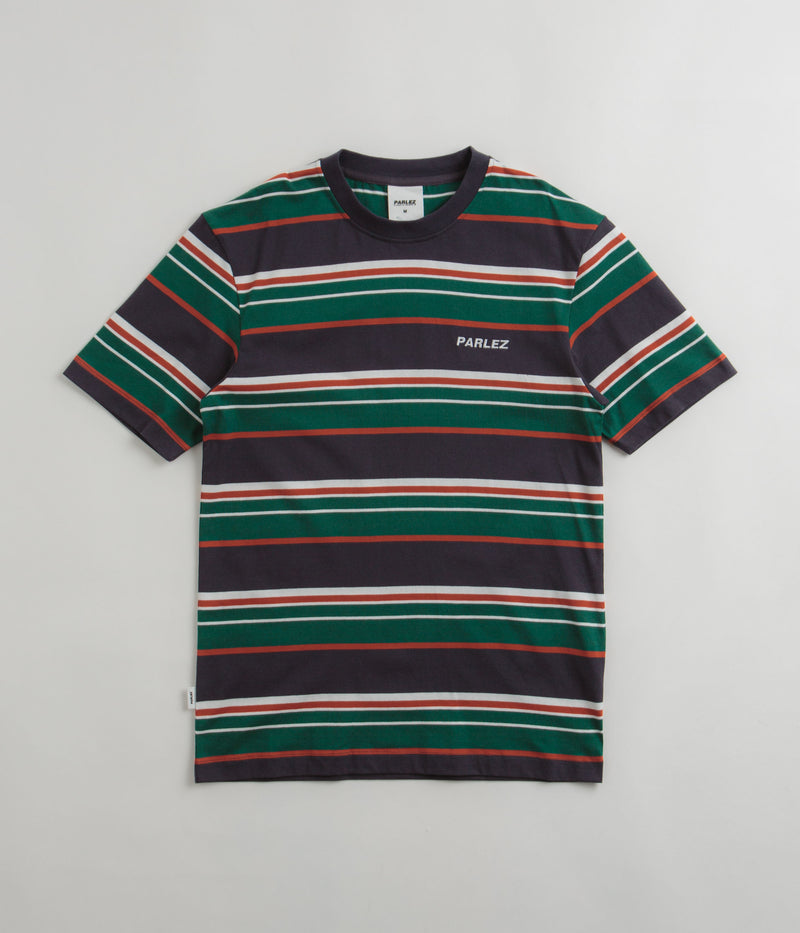 Parlez Elche Stripe T-Shirt in Navy