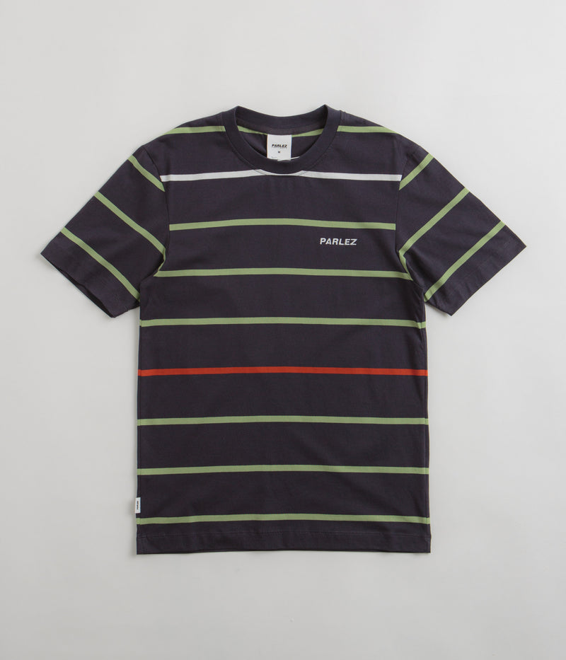 Parlez Element Stripe T-Shirt in Navy