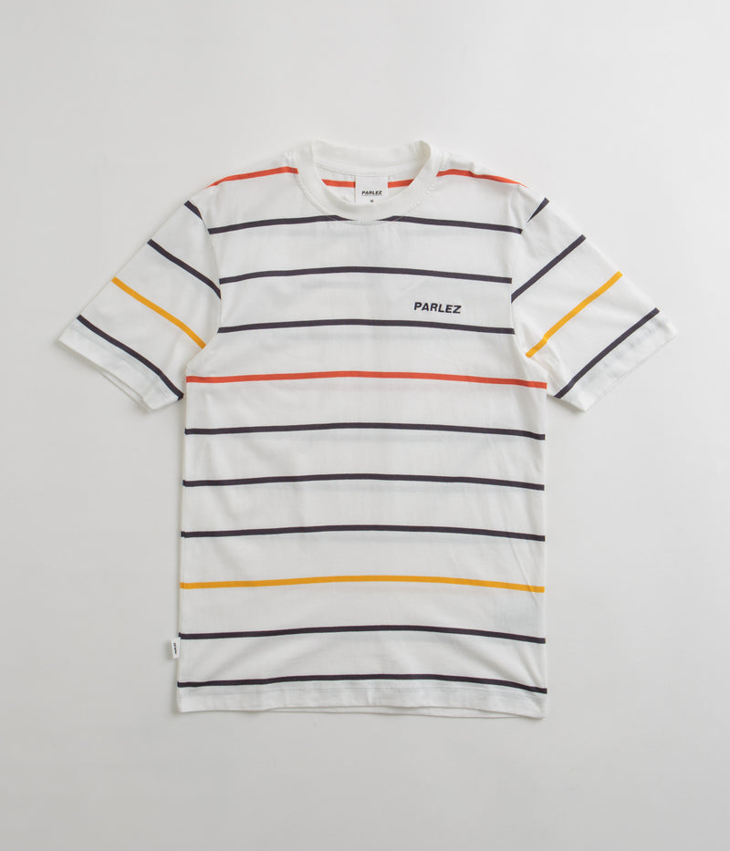 Parlez Element Stripe T-Shirt in White