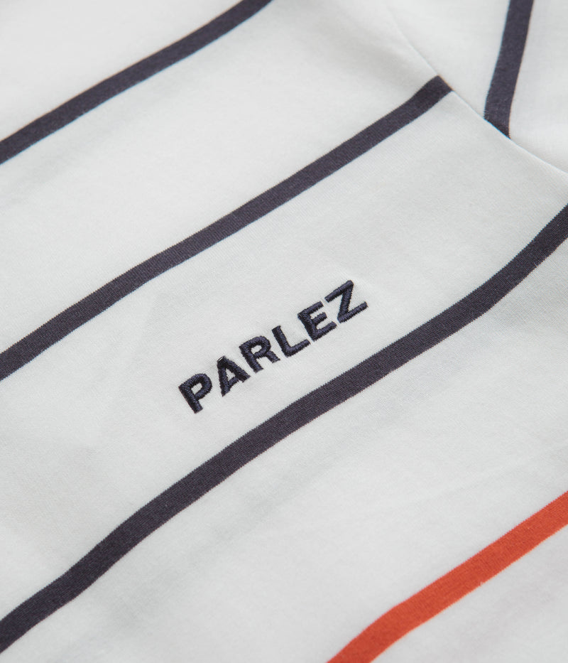 Parlez Element Stripe T-Shirt in White