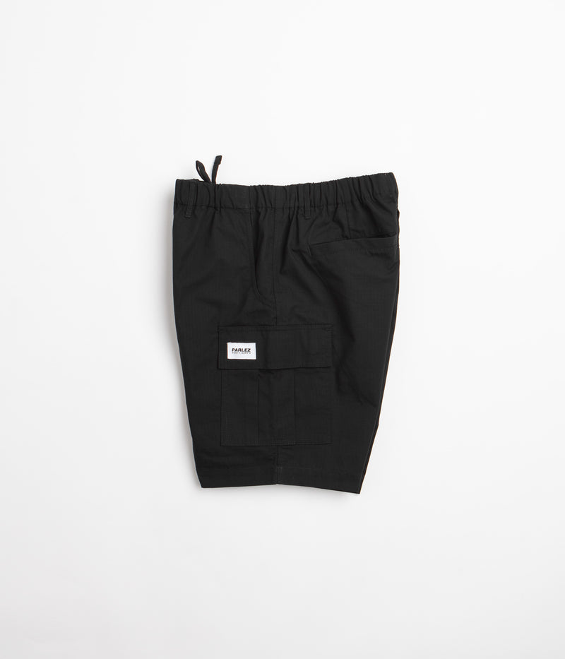 Parlez Gilbert Ripstop Shorts in Black