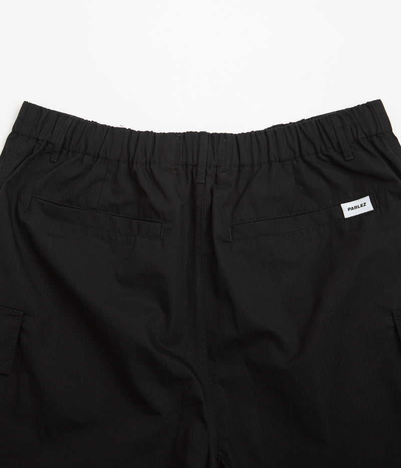 Parlez Gilbert Ripstop Shorts in Black