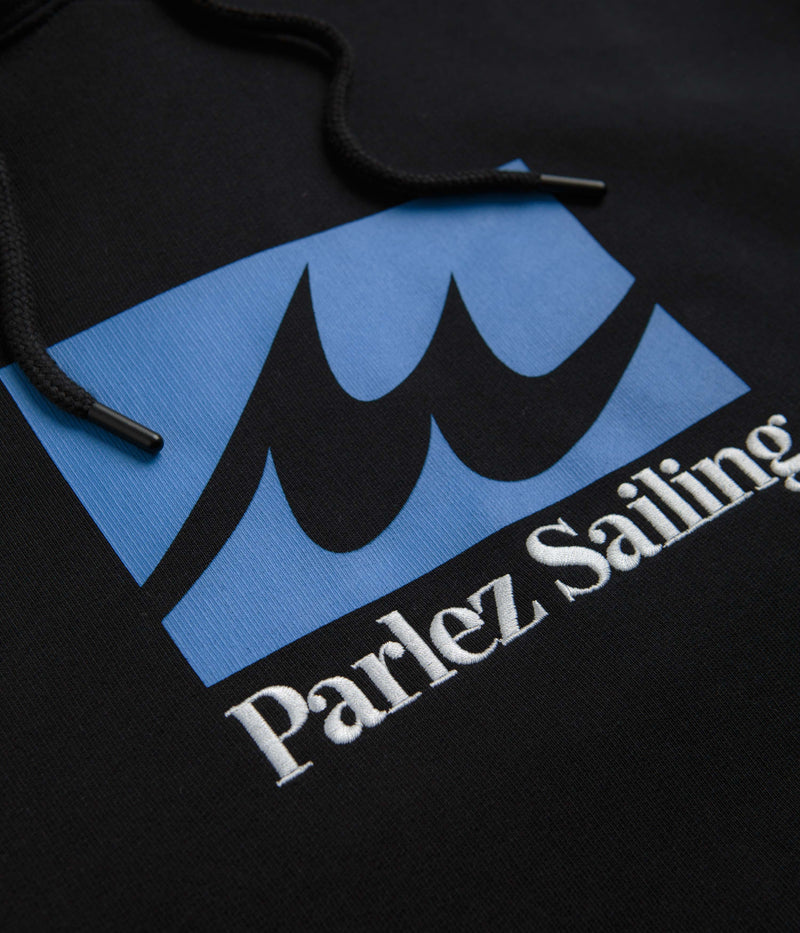 Parlez Lapstrake Hoodie in Black