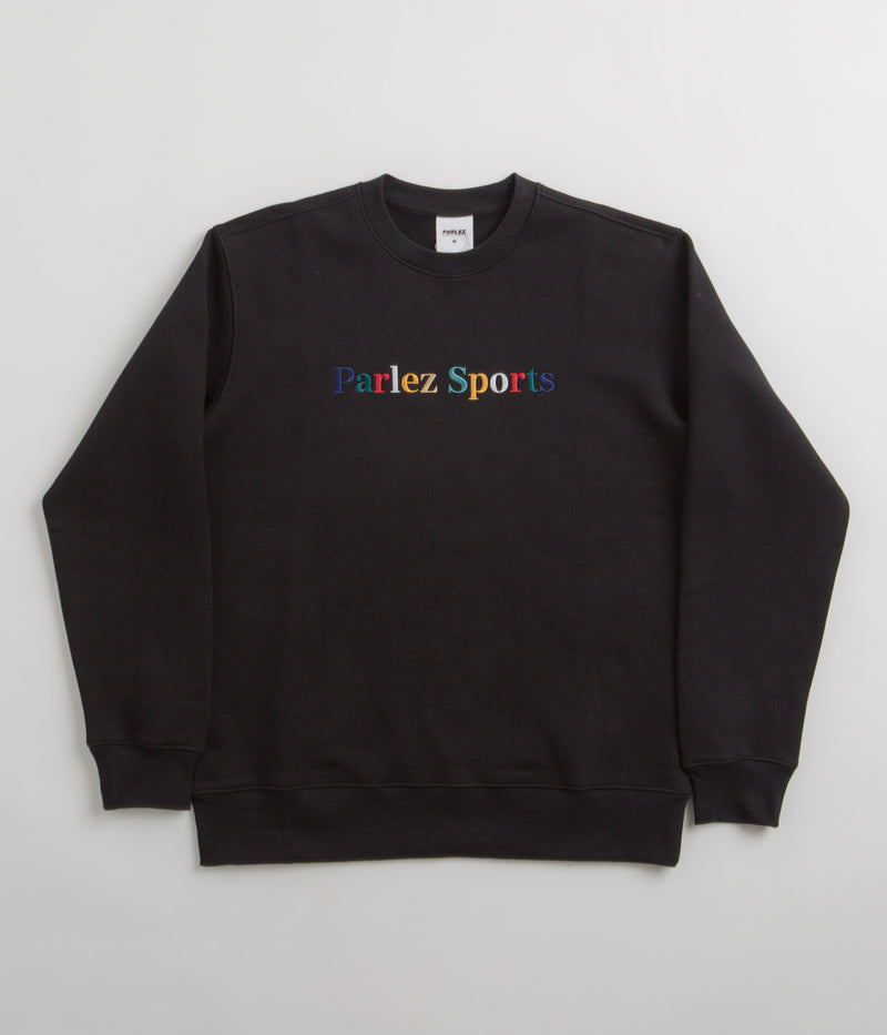 Parlez Leaf Crewneck Sweatshirt in Black
