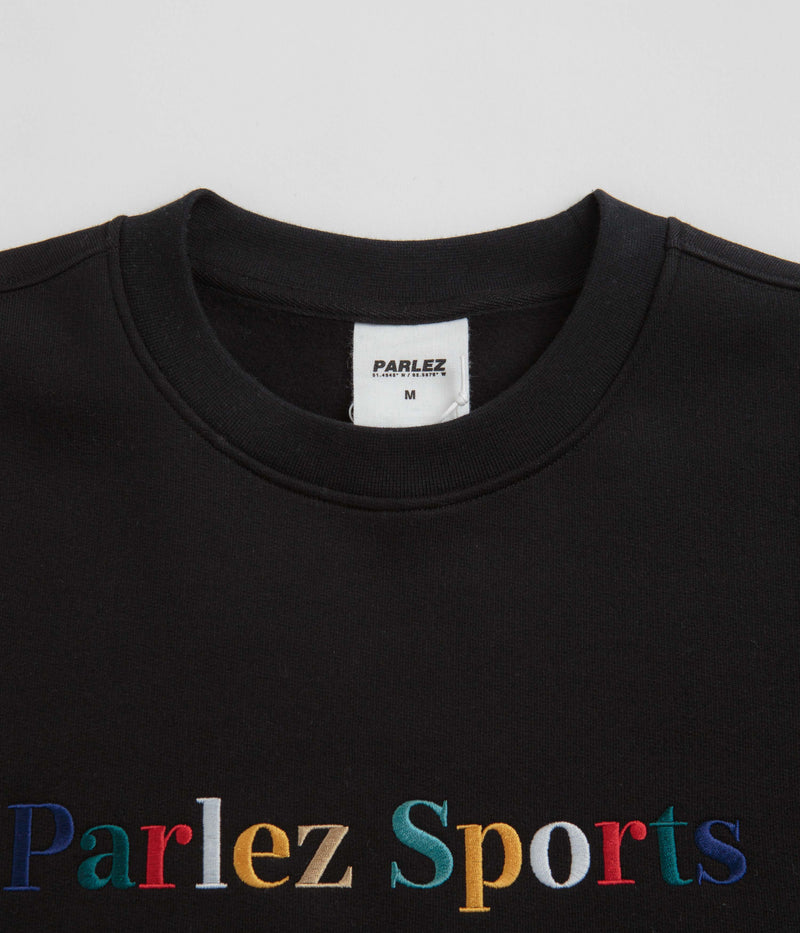 Parlez Leaf Crewneck Sweatshirt in Black
