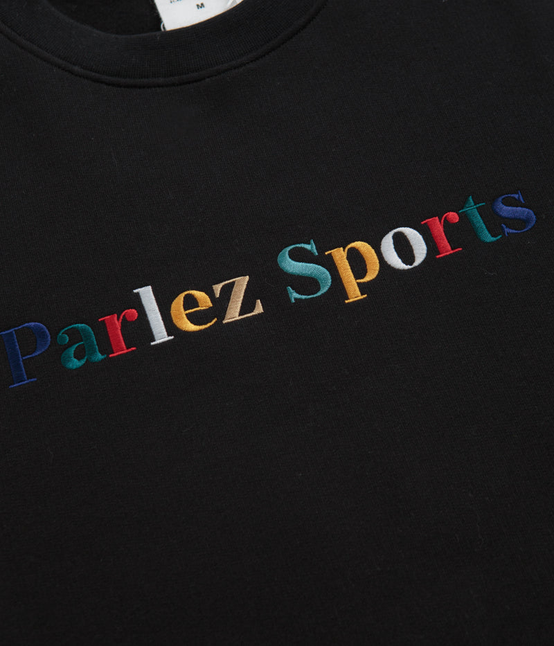 Parlez Leaf Crewneck Sweatshirt in Black