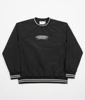 Parlez Parker Windbreaker Crewneck Sweatshirt in Black