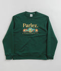 Parlez Reefer Crewneck Sweatshirt in Deep Green