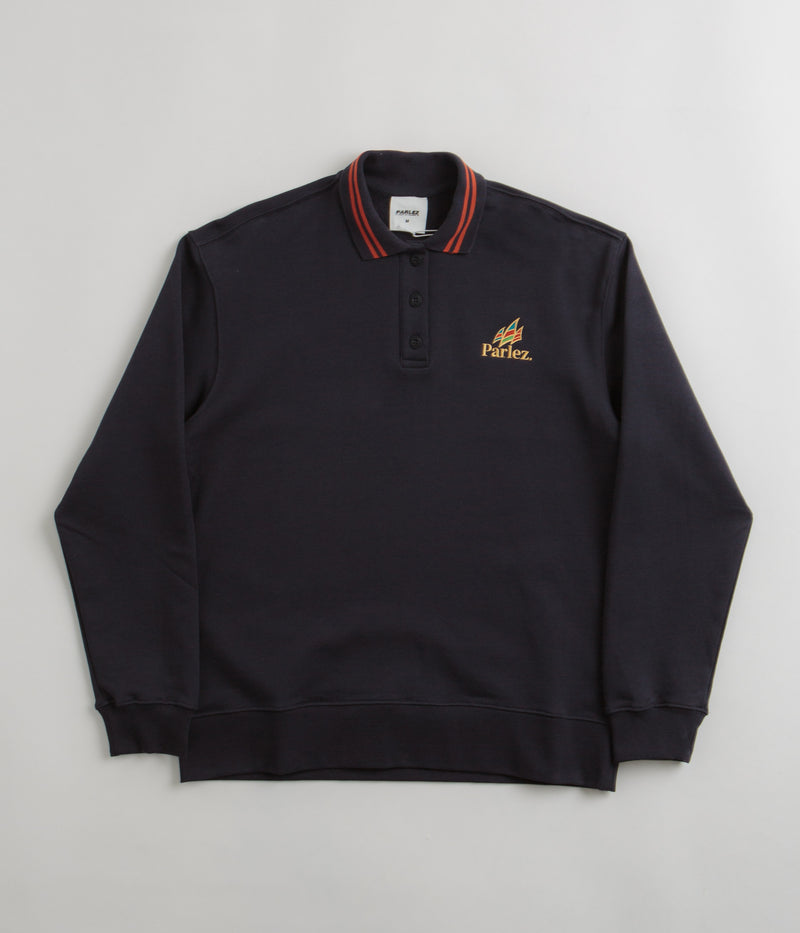 Parlez Savanah Button Down Sweatshirt in Navy