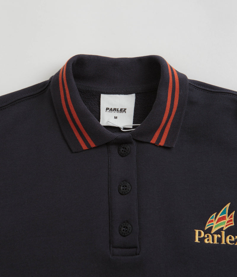 Parlez Savanah Button Down Sweatshirt in Navy