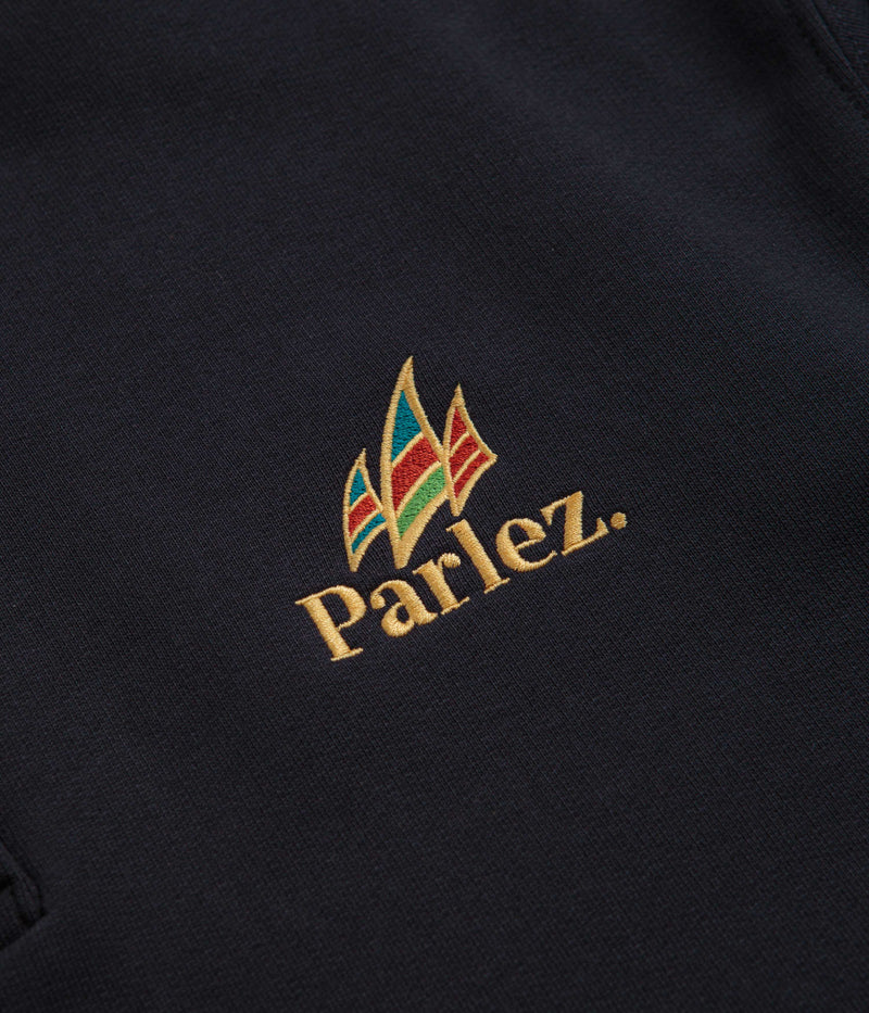 Parlez Savanah Button Down Sweatshirt in Navy
