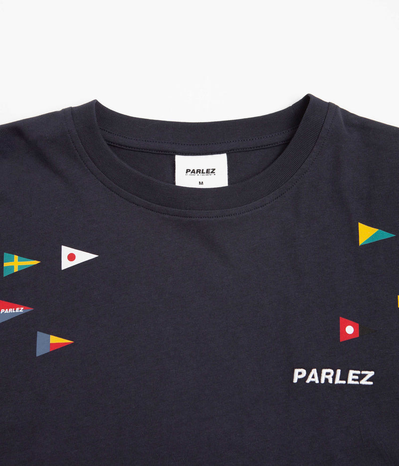 Parlez Topaz Oversized T-Shirt in Navy