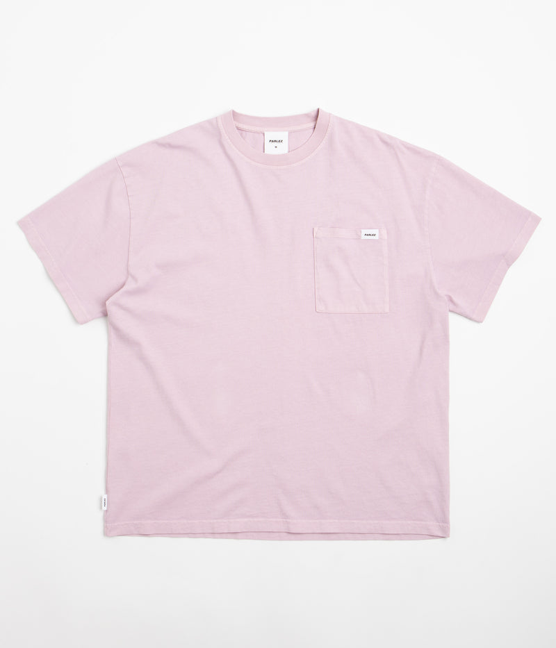 Parlez Trelow Pigment Pocket Oversized T-Shirt in Lilac Washed