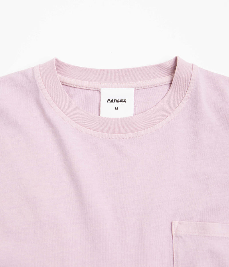 Parlez Trelow Pigment Pocket Oversized T-Shirt in Lilac Washed