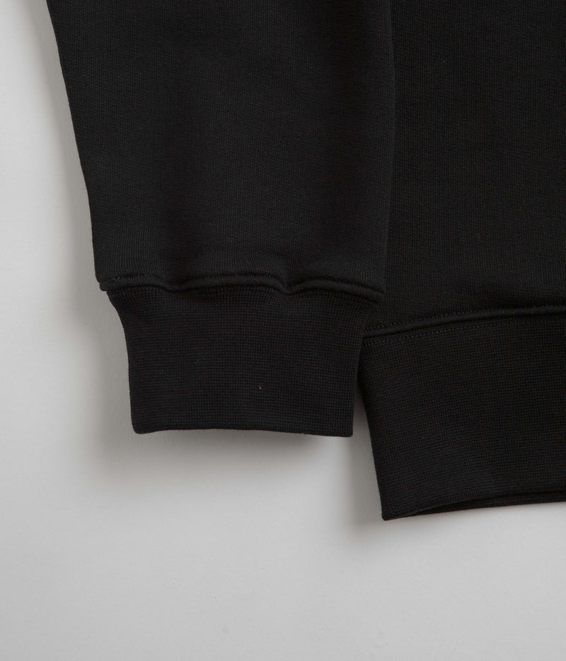 Parlez Wanstead 1/4 Zip Sweatshirt in Black