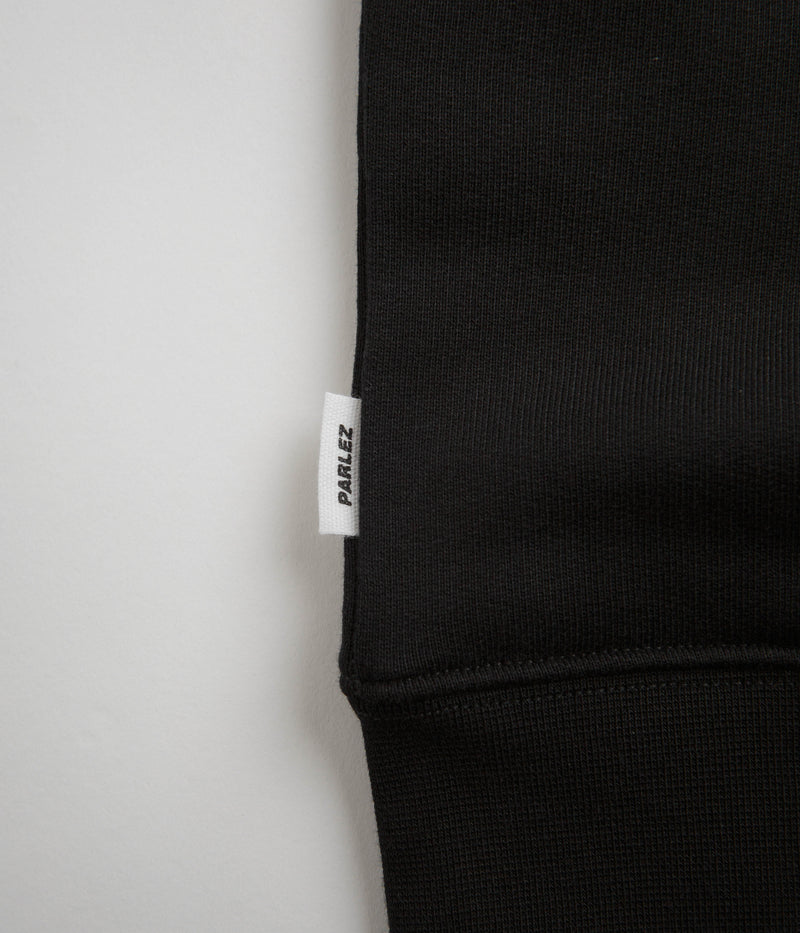 Parlez Wanstead 1/4 Zip Sweatshirt in Black