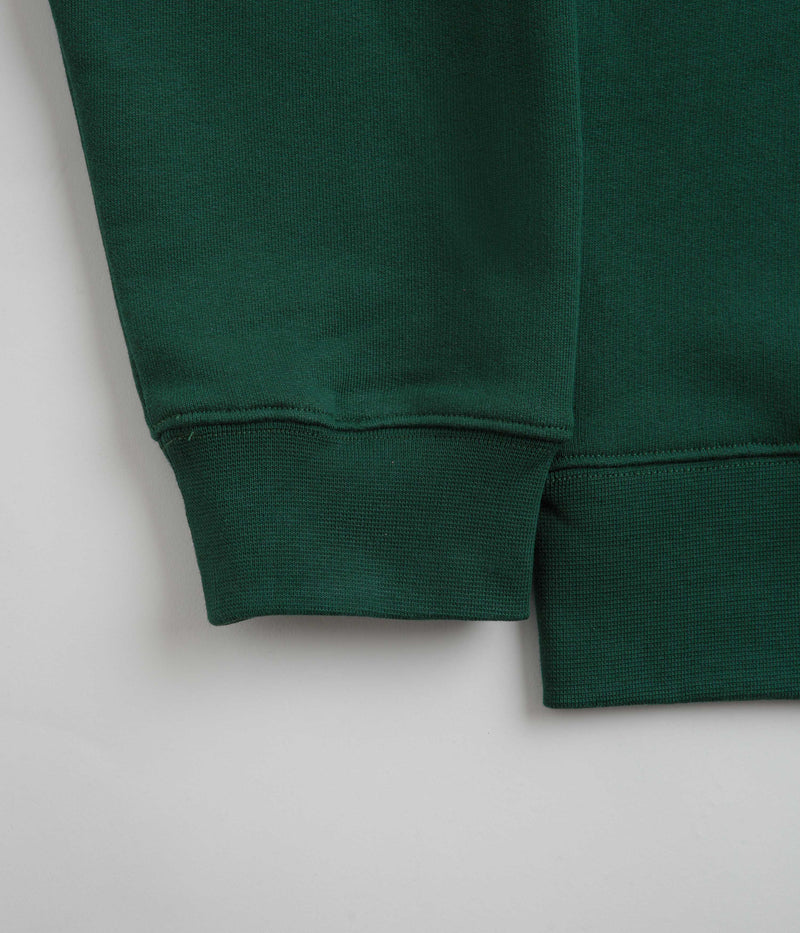 Parlez Wanstead 1/4 Zip Sweatshirt in Deep Green