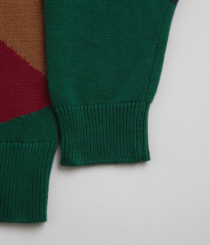 Parlez Yard Knit Crewneck Sweatshirt in Navy and Multi