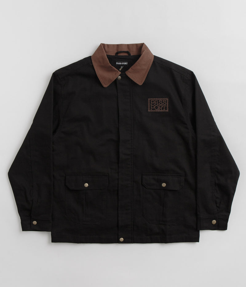 Pass Port Invasive Logo Yard Jacket in Black