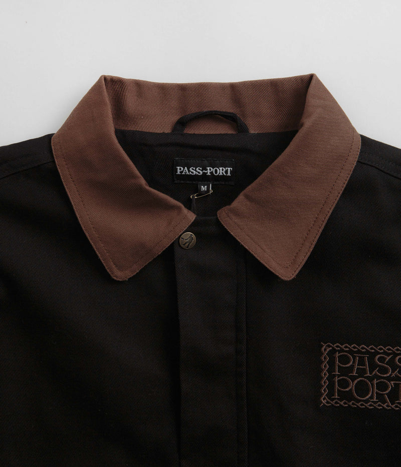 Pass Port Invasive Logo Yard Jacket in Black