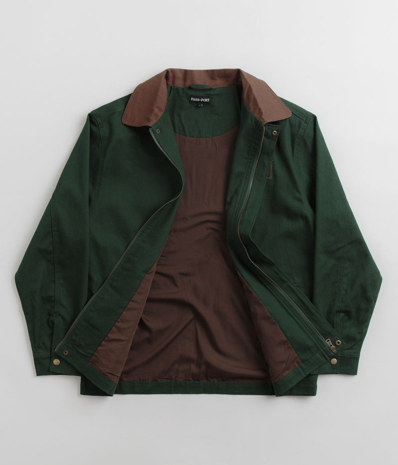 Pass Port Invasive Logo Yard Jacket in Forest Green