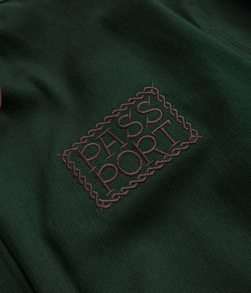 Pass Port Invasive Logo Yard Jacket in Forest Green