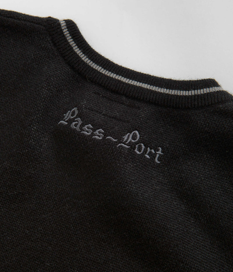 Pass Port Kings X Fountain Mohair Knitted Sweatshirt in Black