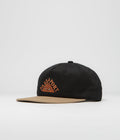 Pass Port Manuscript Workers Cap in Black and Sand