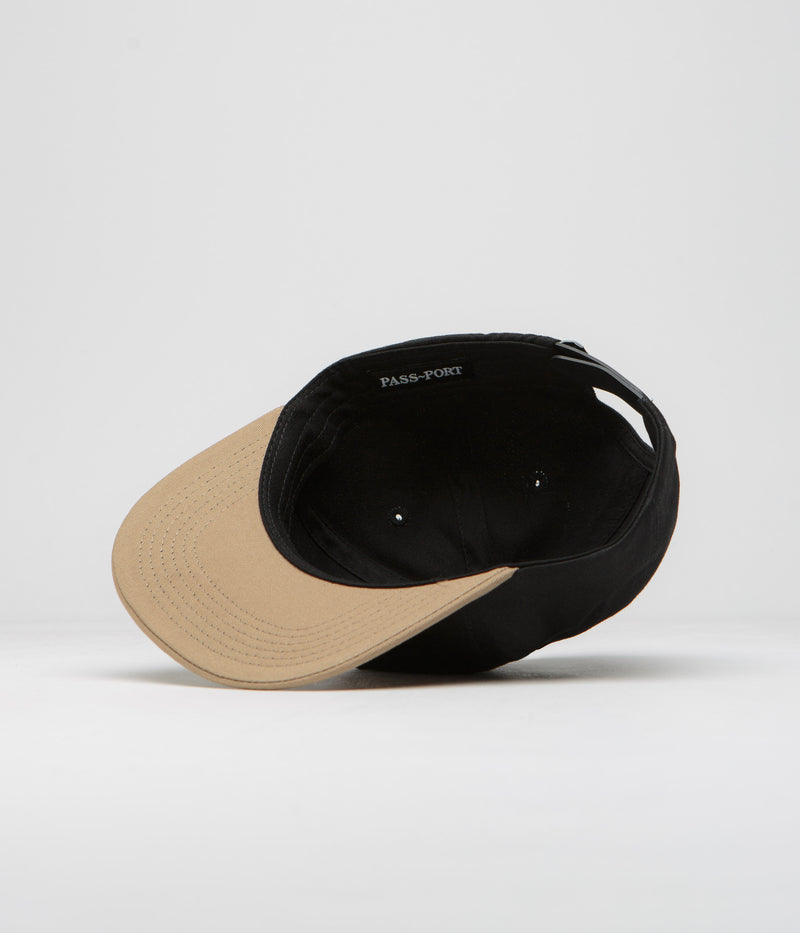 Pass Port Manuscript Workers Cap in Black and Sand