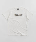 Pass Port Sunken Logo Embroidery T-Shirt in White