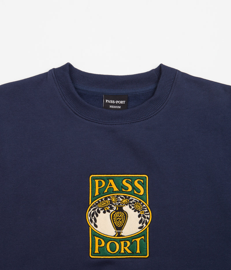 Pass Port Vase Crewneck Sweatshirt in Navy