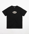 Pass Port Whip Embroidery T-Shirt in Black