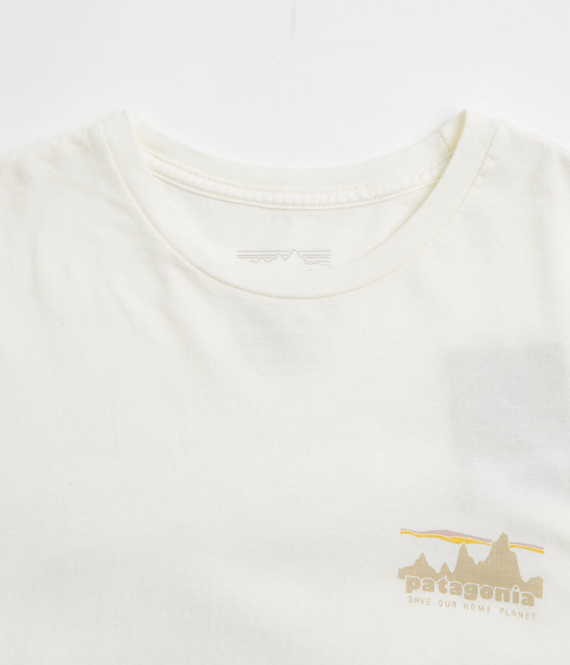 Patagonia 73 Skyline Organic T-Shirt in Birch White