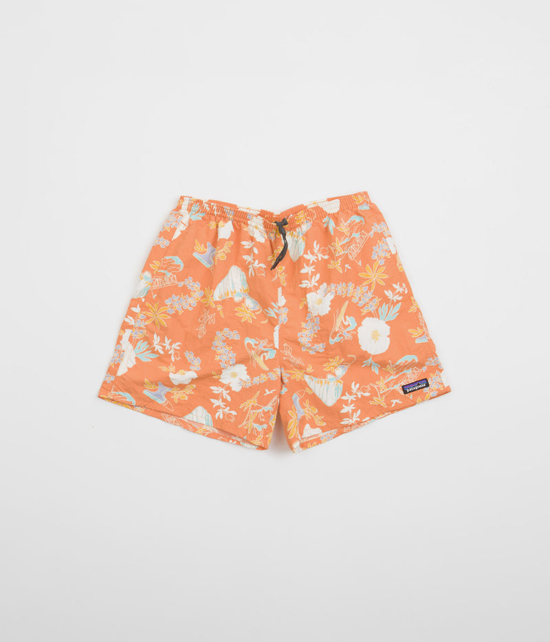 Patagonia Baggies 5" Shorts in Climb Hike Surf: Tigerlily Orange