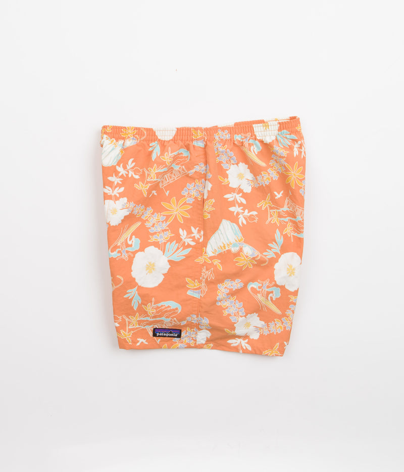 Patagonia Baggies 5" Shorts in Climb Hike Surf: Tigerlily Orange