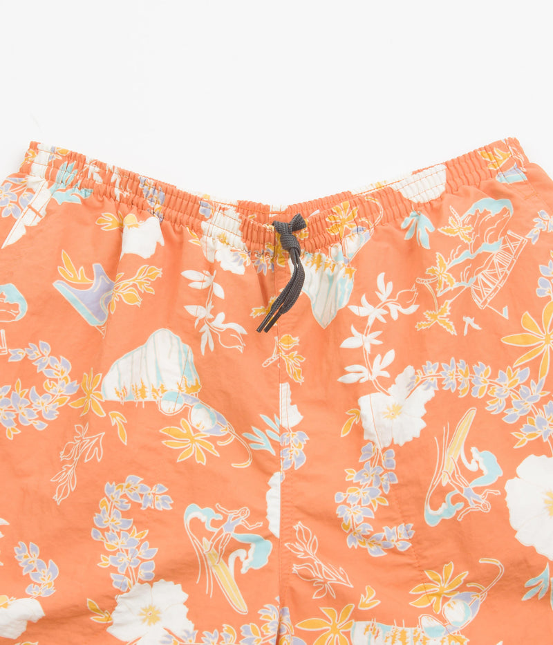Patagonia Baggies 5" Shorts in Climb Hike Surf: Tigerlily Orange