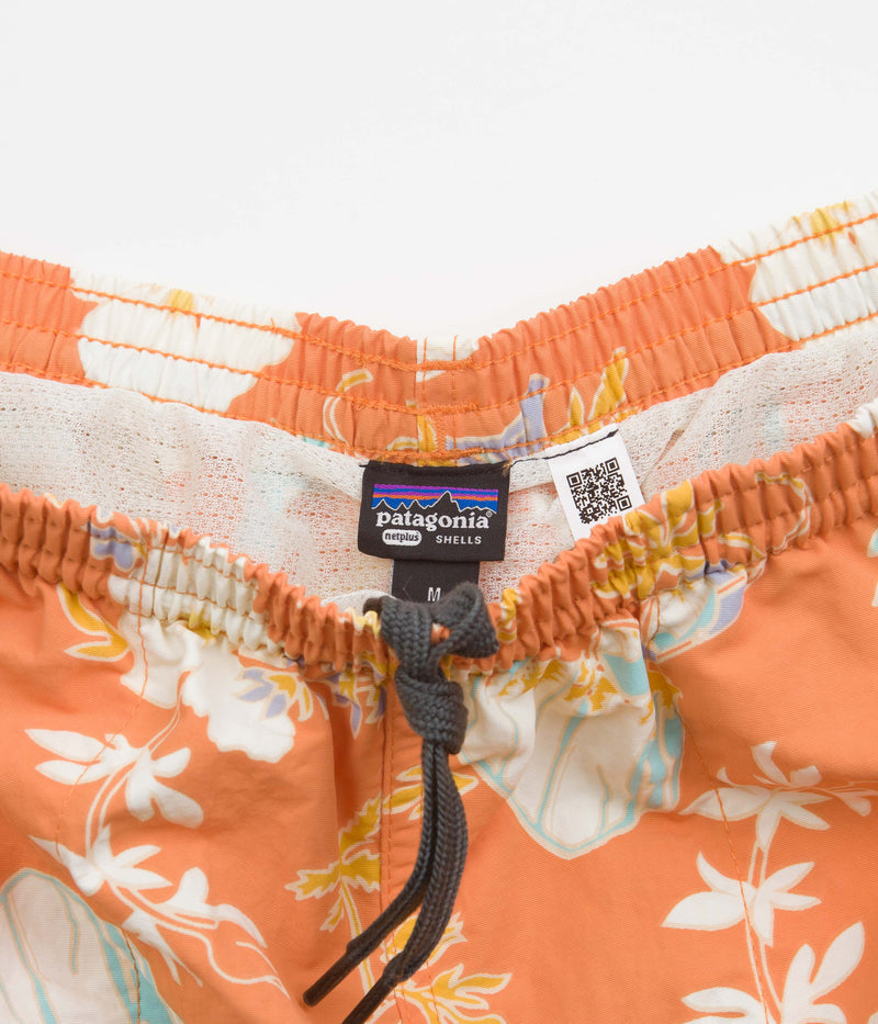 Patagonia Baggies 5" Shorts in Climb Hike Surf: Tigerlily Orange