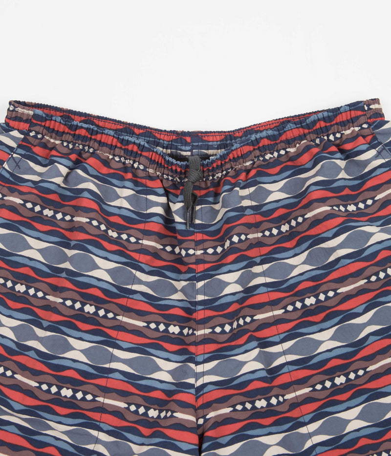 Patagonia Baggies Longs 7" Shorts in Coast Highway Multi: Sumac Red