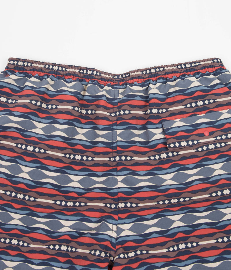 Patagonia Baggies Longs 7" Shorts in Coast Highway Multi: Sumac Red
