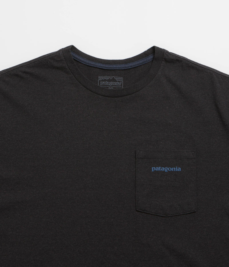 Patagonia Boardshort Logo Pocket Responsibili-Tee T-Shirt in Ink Black