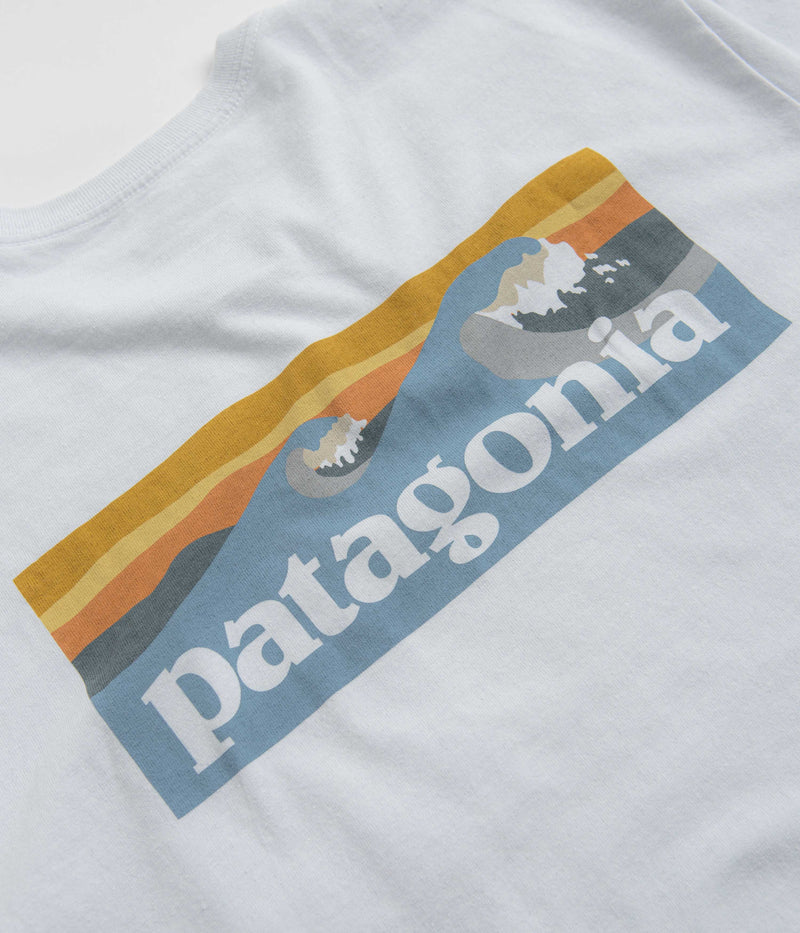 Patagonia Boardshort Logo Pocket Responsibili-Tee T-Shirt in White