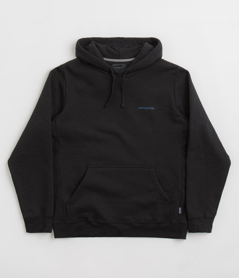 Patagonia Boardshort Logo Uprisal Hoodie in Ink Black