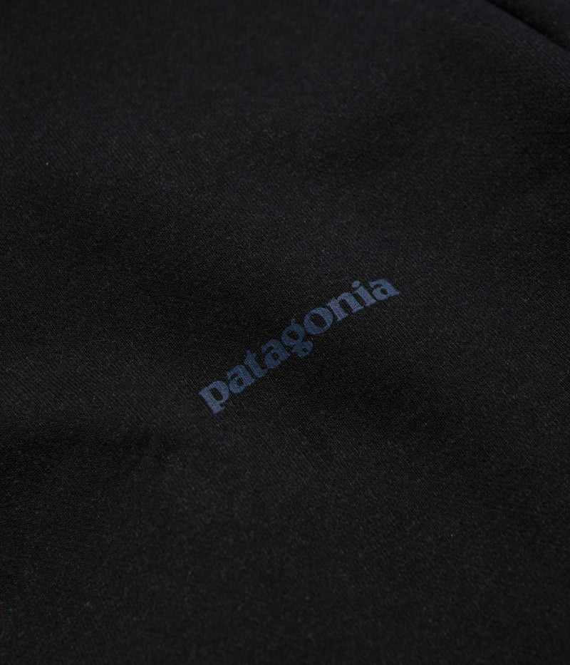 Patagonia Boardshort Logo Uprisal Hoodie in Ink Black