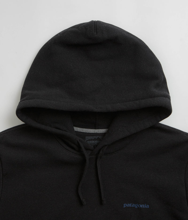 Patagonia Boardshort Logo Uprisal Hoodie in Ink Black